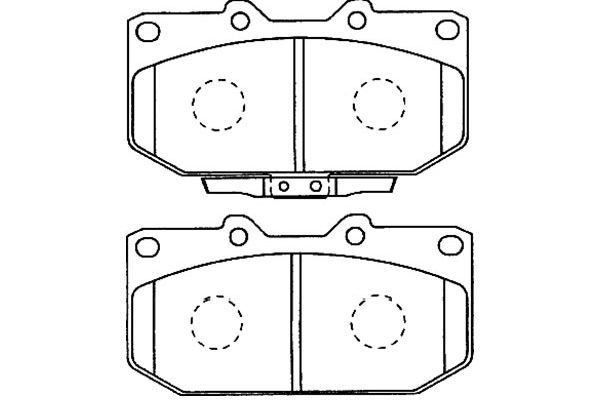 KAVO PARTS Комплект тормозных колодок, дисковый тормоз BP-8016
